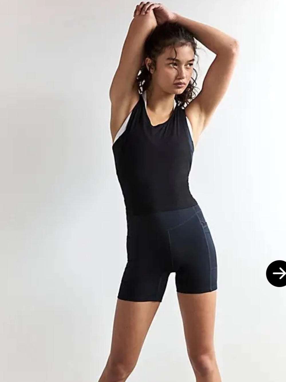 Free People Movement Front Runner Onesie in Black Size XS